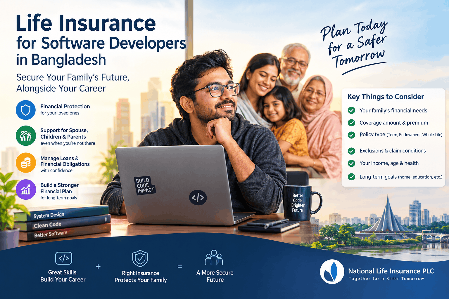  Life Insurance for Software Developers in Bangladesh: Benefits & Costs